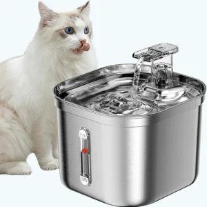 stainless steel cat water fountain